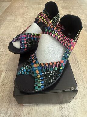 Bernie Mev Colorful Woven Sandals